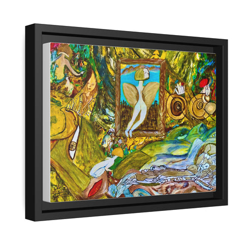 The Angels Are Watching |  30.50x22.90 Cm | Matte Canva |  Black Frame |