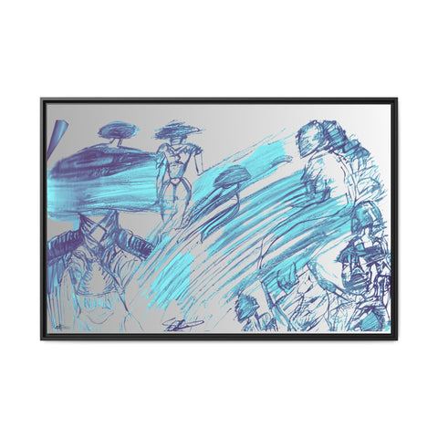 Prepare Yourself For The Unknown /Silver | 121.90 x81.30 çm | Matte Canvas, Black Frame