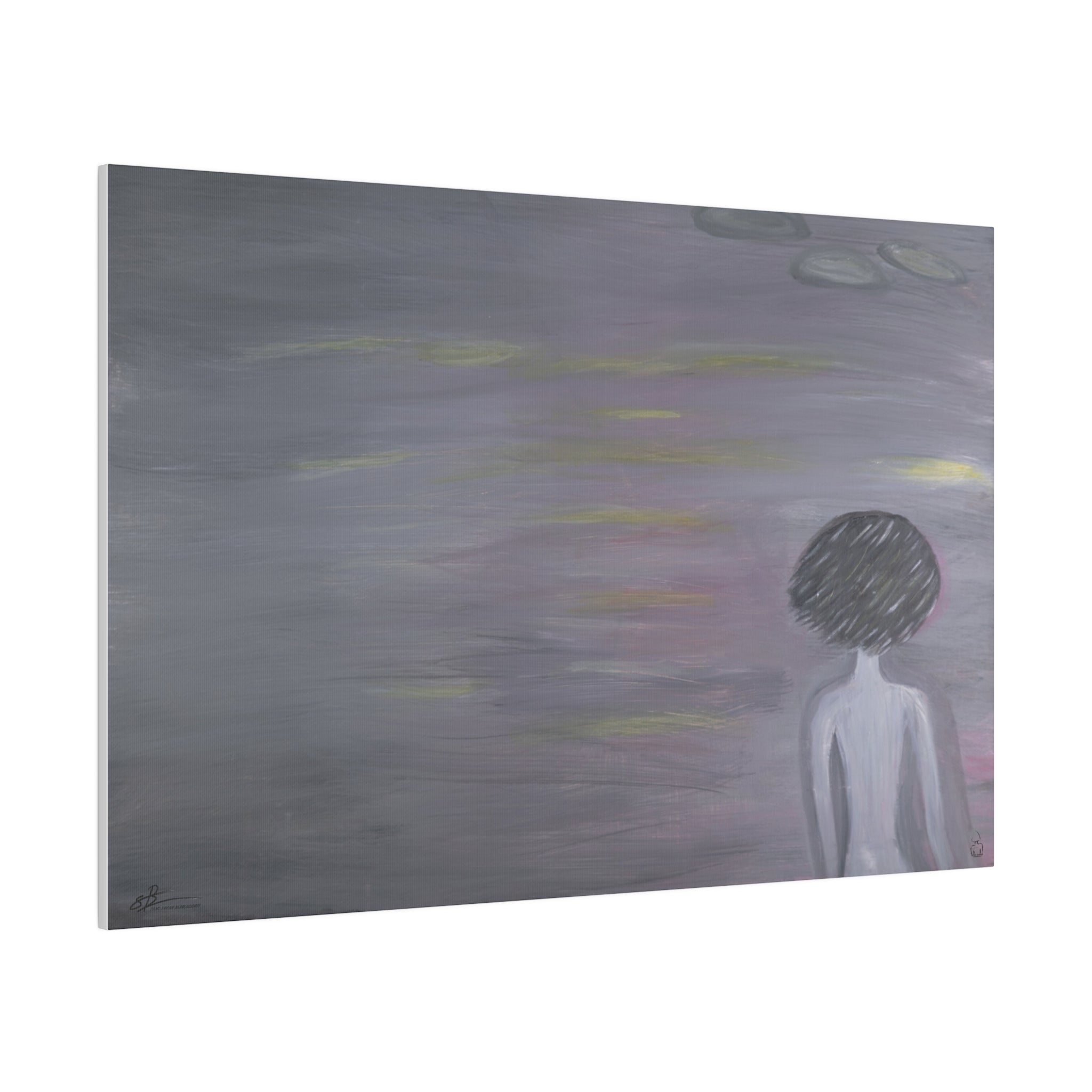 The Lonely Girl | 91.44x60.96 Cm | Matte Canvas  | Stretched, 0.75" |