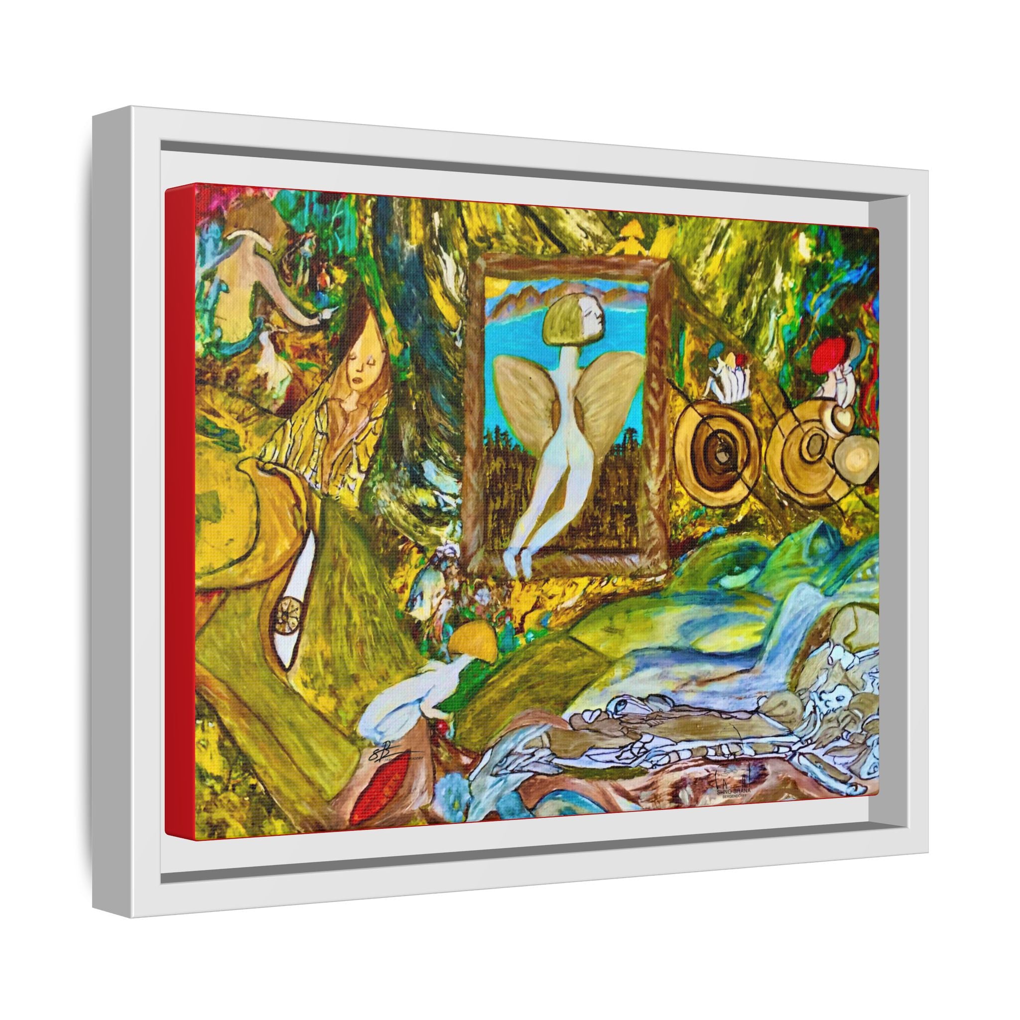 Matte Canvas, Framed (Multi-color)