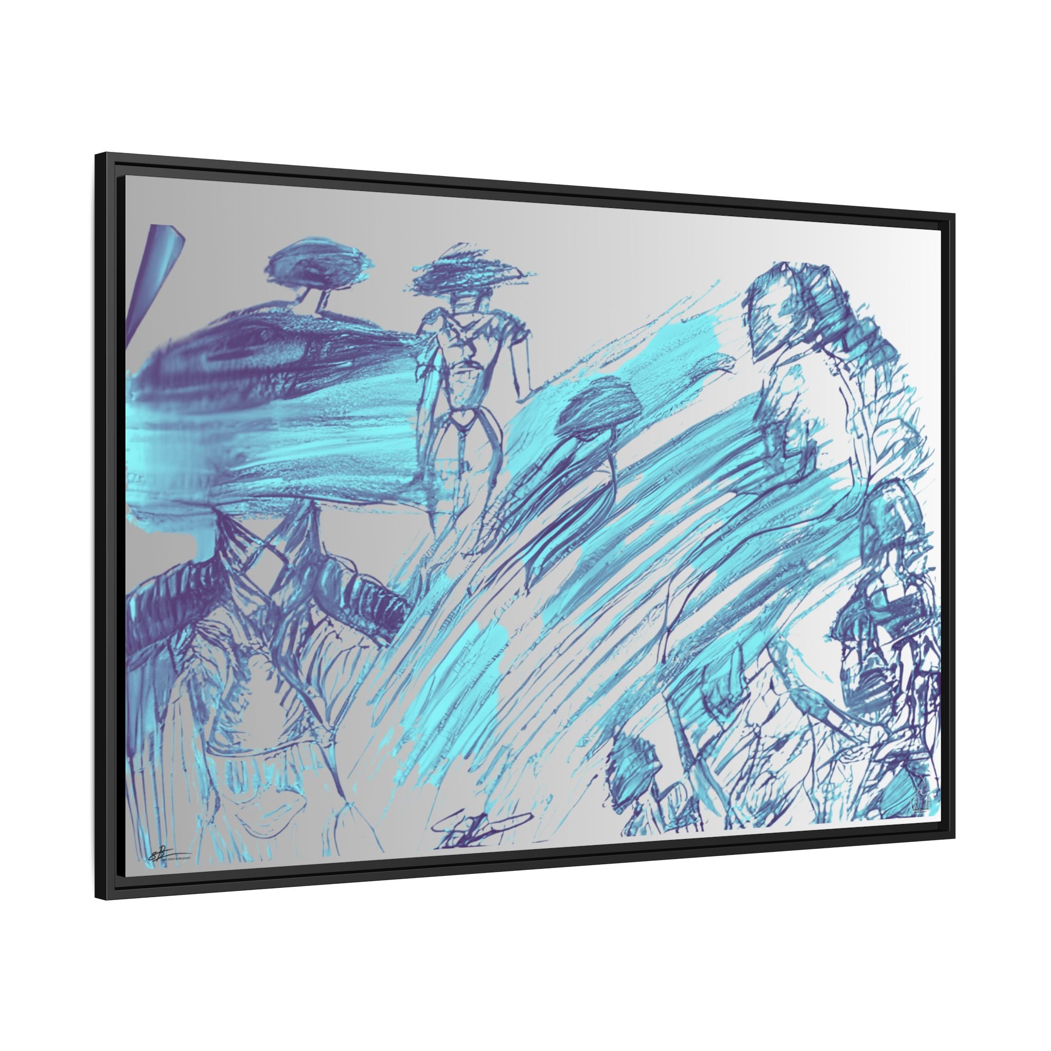 Prepare Yourself For The Unknown /Silver | 121.90 x81.30 çm | Matte Canvas, Black Frame