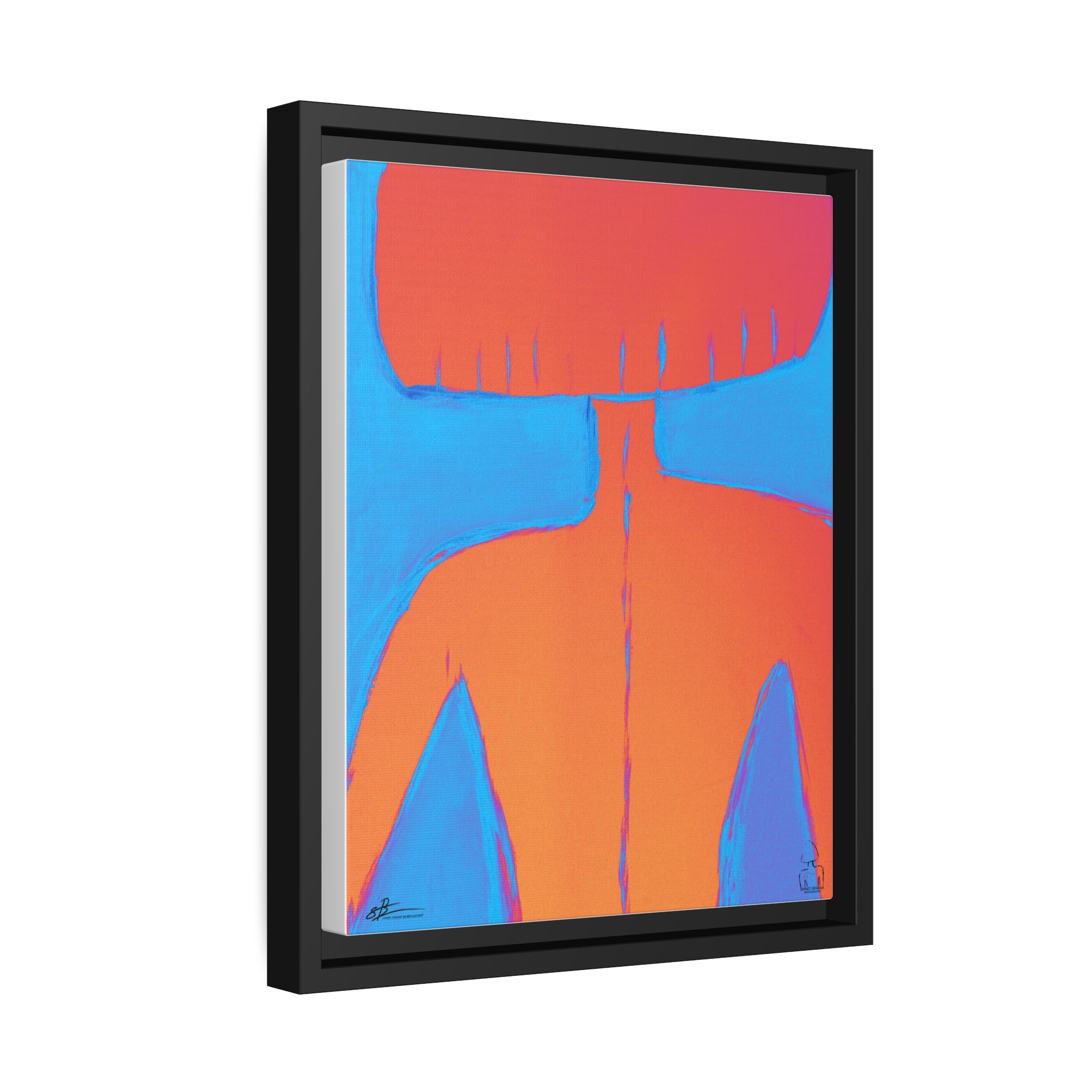 The Realist's pragmatism  |  35.60x3.18 cm | Matte Canvas | Black Frame |