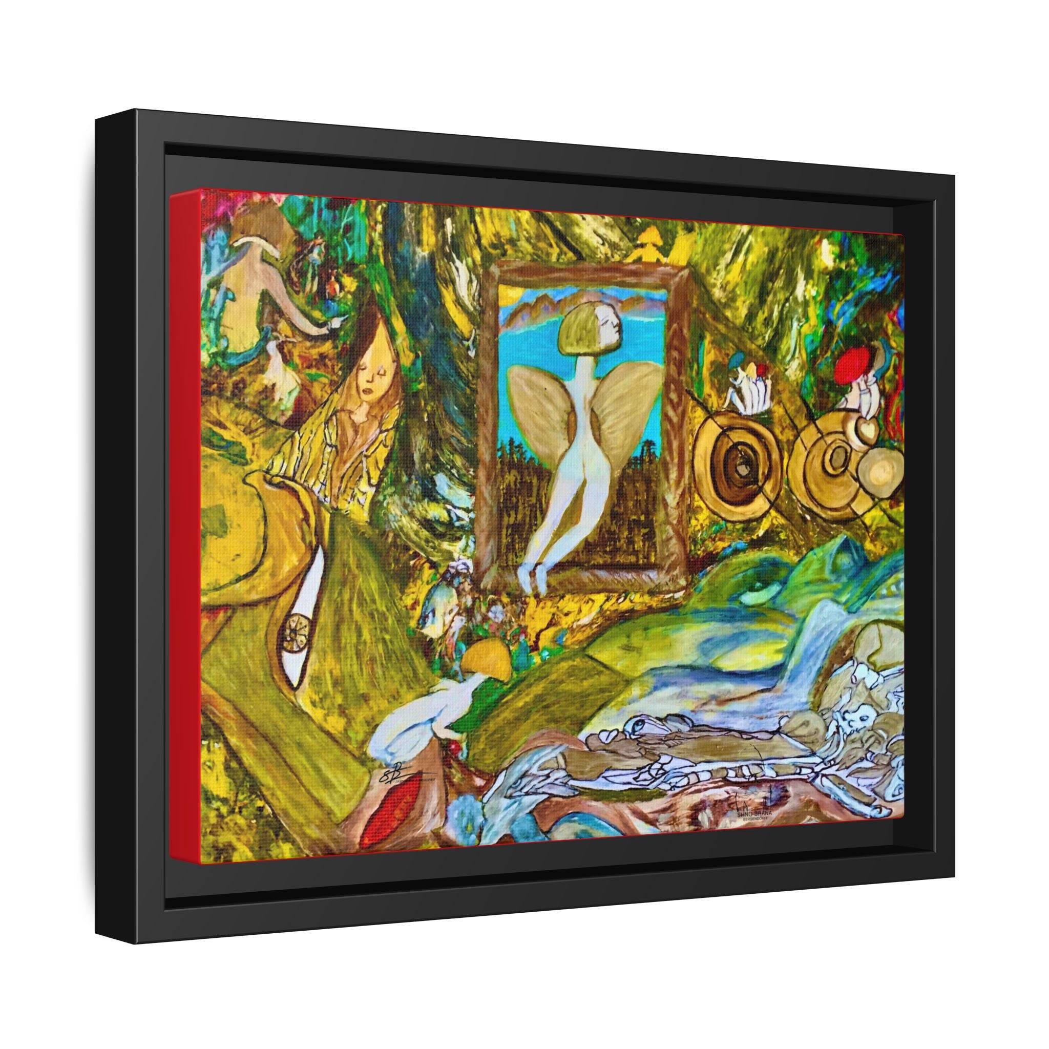 Matte Canvas, Framed (Multi-color)