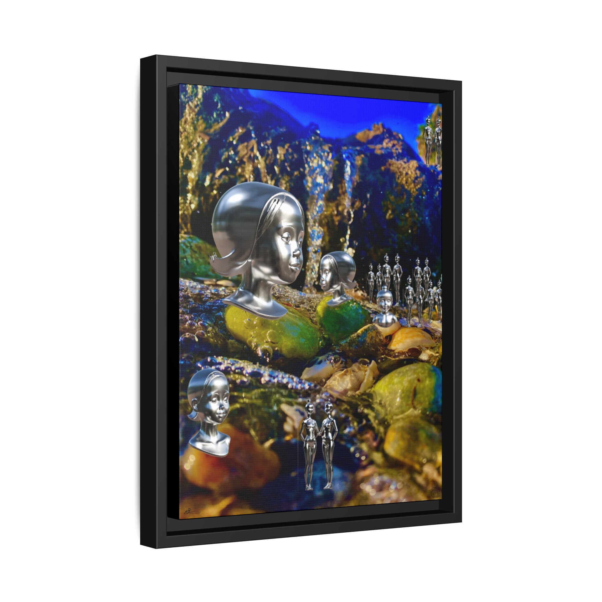 Metallic Reverie | 30.50x40.60 | Matte Canvas, Black Frame |