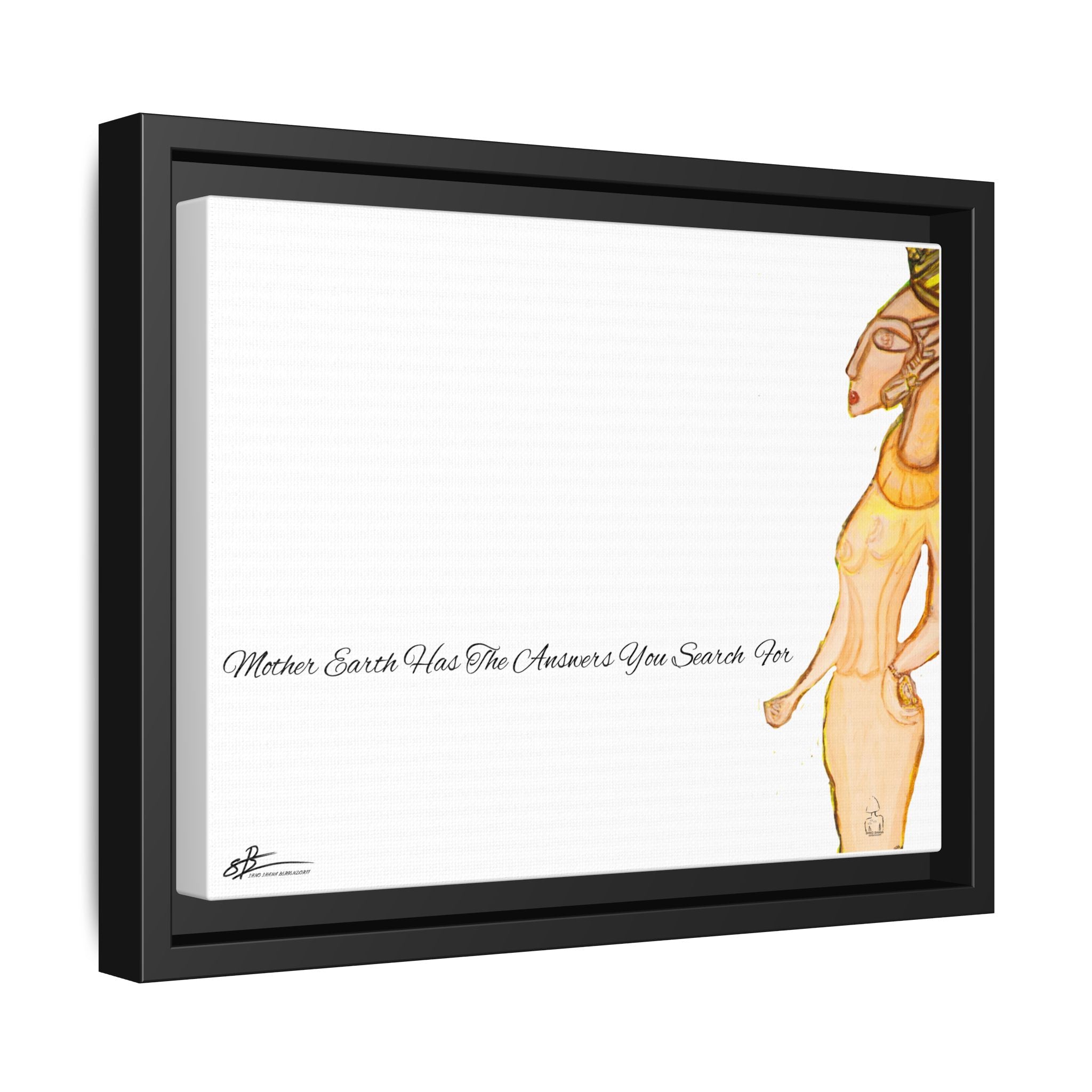 Mother Earth | 30.50x22.90 cm | Matte Canvas | Black Frame |