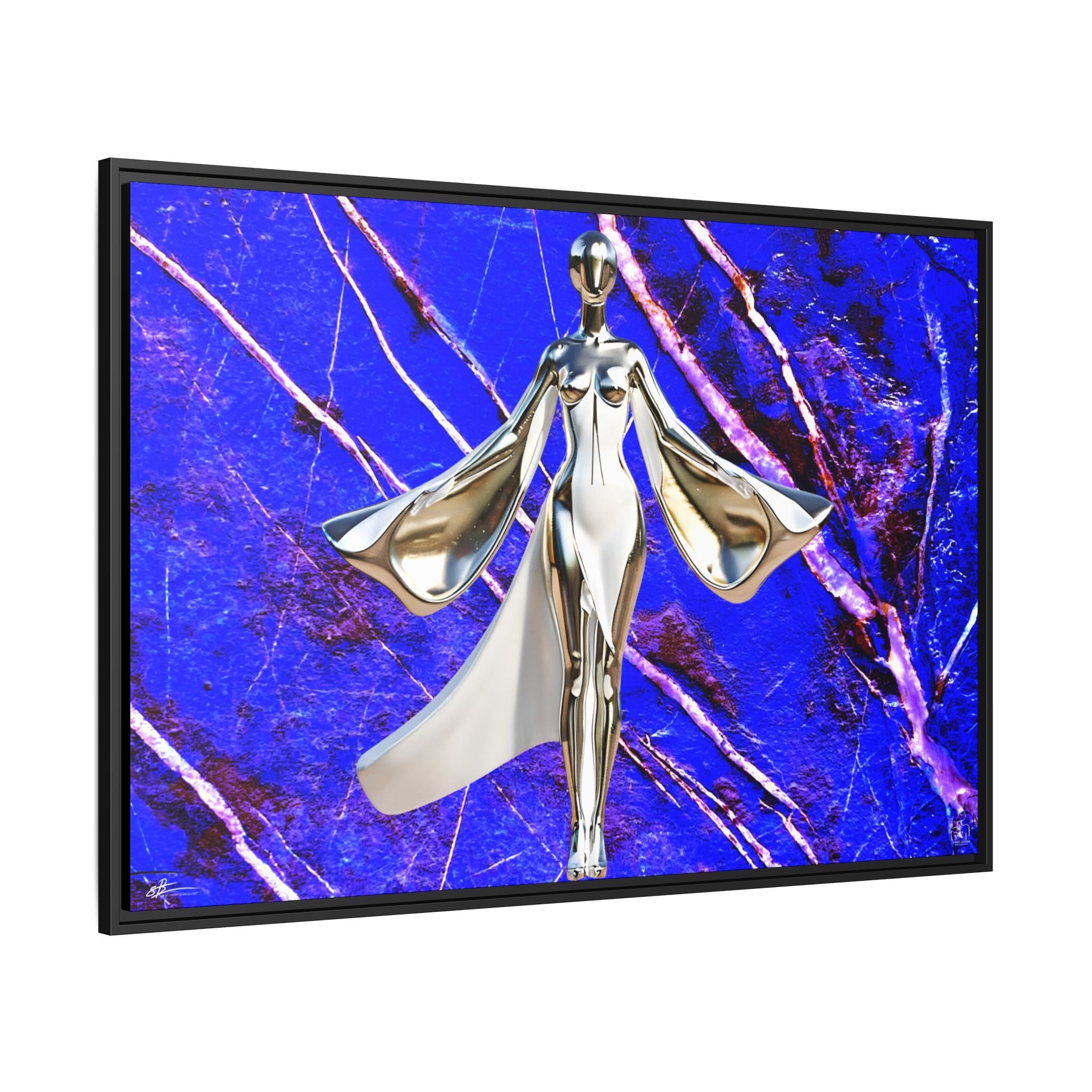 Celestial Convergence | 121.90x81.30  Cm | Matte Canvas, Framed |