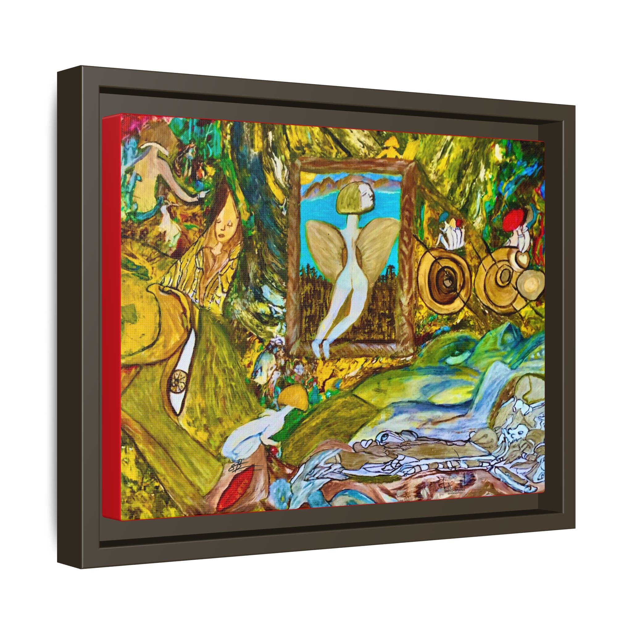 Matte Canvas, Framed (Multi-color)