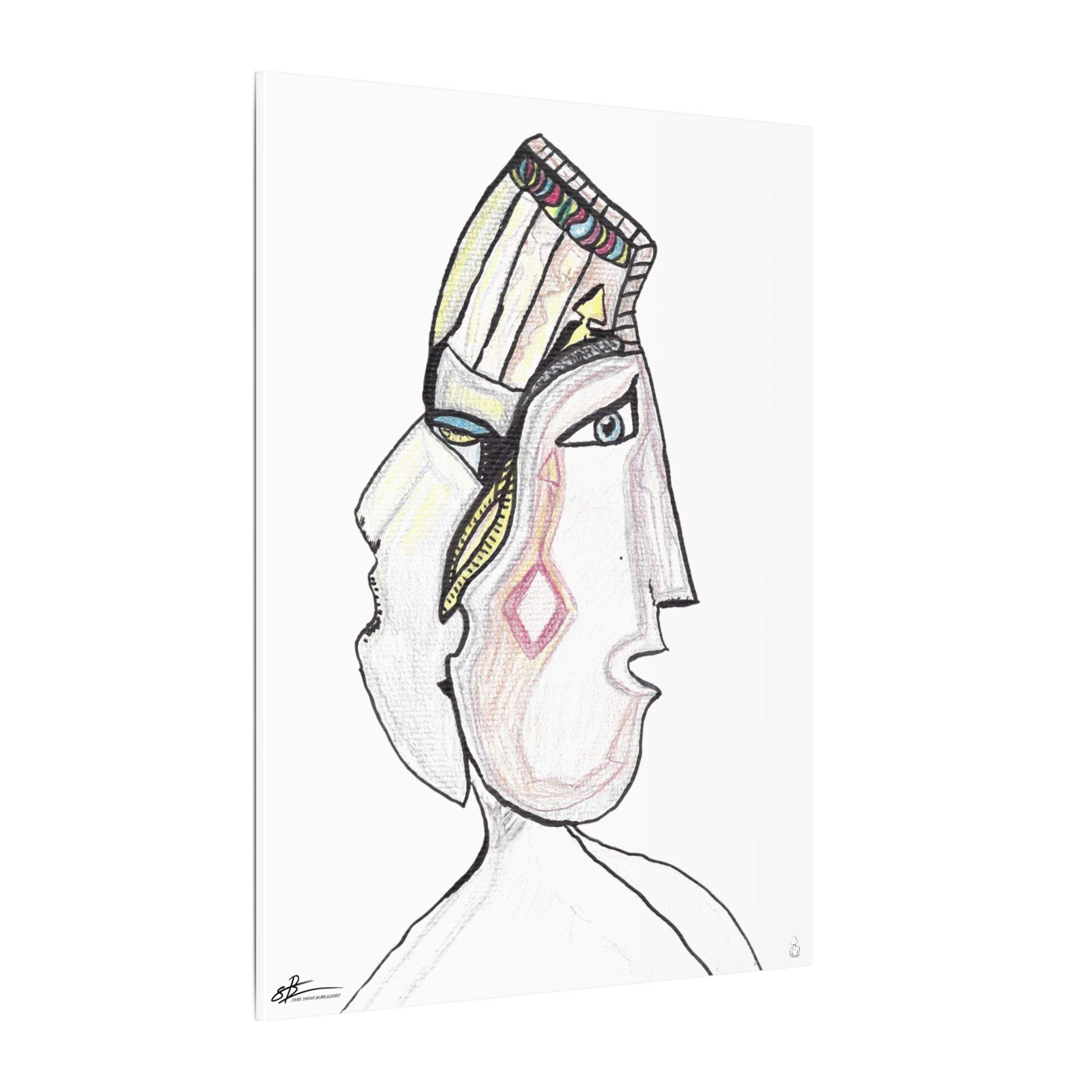 Two Faces Of The Truth | 76.20x101.60 Cm | Matte Canvas, Stretched, 0.75" |