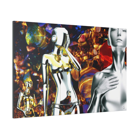 Embrace of the Future | 91.44x60.96 | canvas | Stretched, 0.75 |