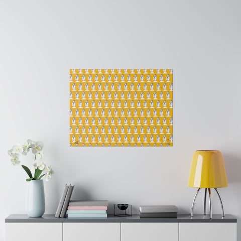 Two Faces Of The Truth/yellow | 60.96x45.72 | Matte Canvas, Stretched, 0.75"